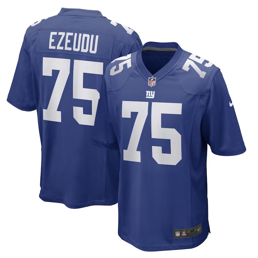 Men New York Giants #75 Joshua Ezeudu Nike Royal Game Player NFL Jersey->new york giants->NFL Jersey